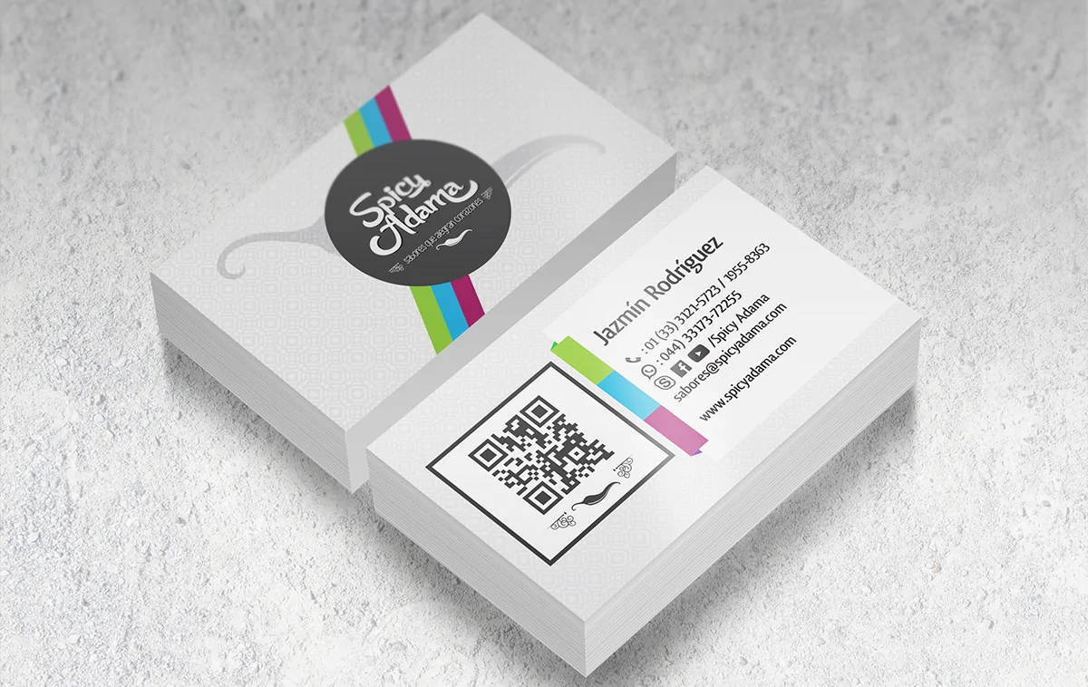 Diseño Corporativo - Tarjeta de Presentación - Spicy Adama