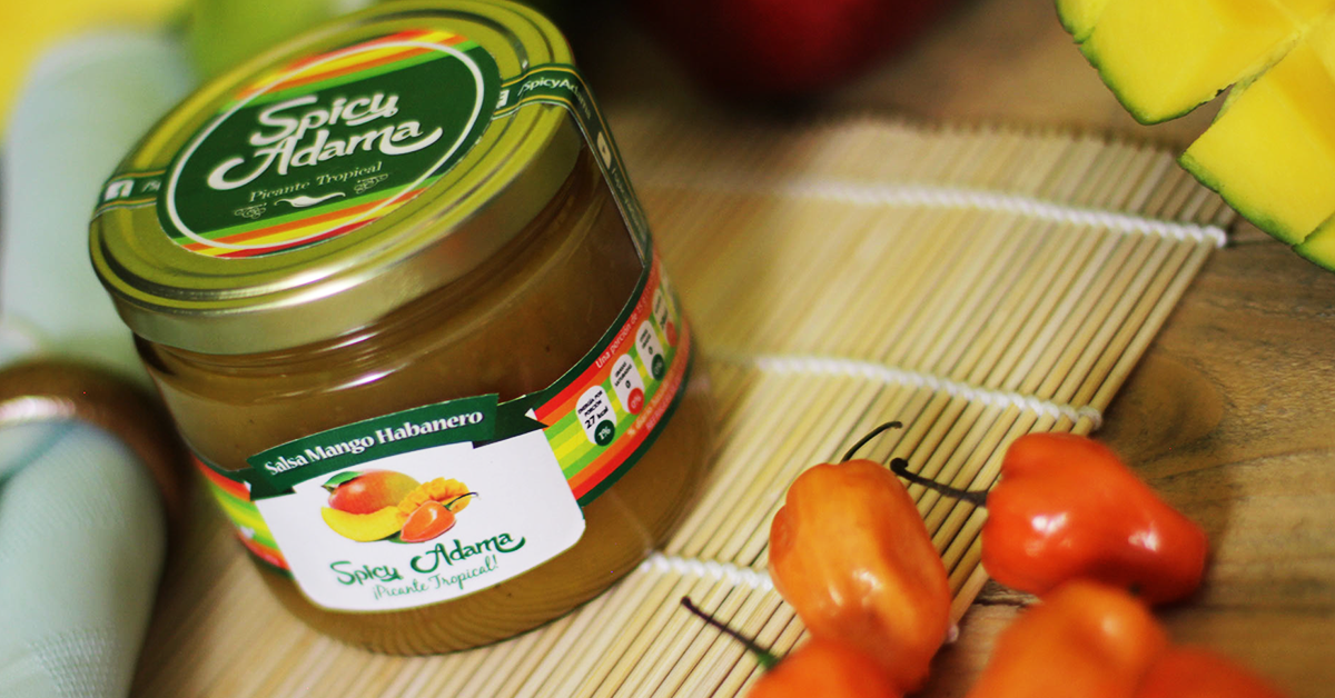 Diseño de Packaging - Spicy Adama - Salsa Mango con Habanero