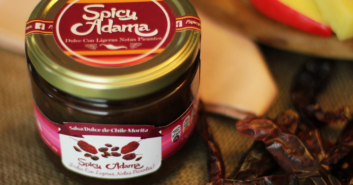Diseño de Packaging - Spicy Adama - Salsa Pasas con Chile Morita