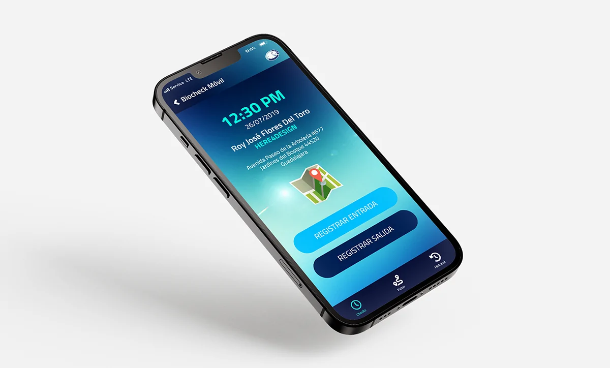 Diseño UX / UI - App de Biocheck Móvil