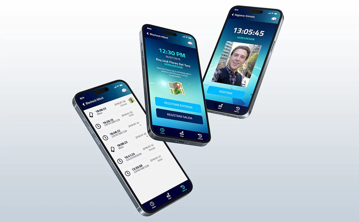 Diseño UX / UI - App de Biocheck Móvil