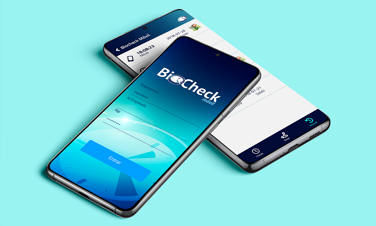 Diseño UX / UI - App de Biocheck Móvil