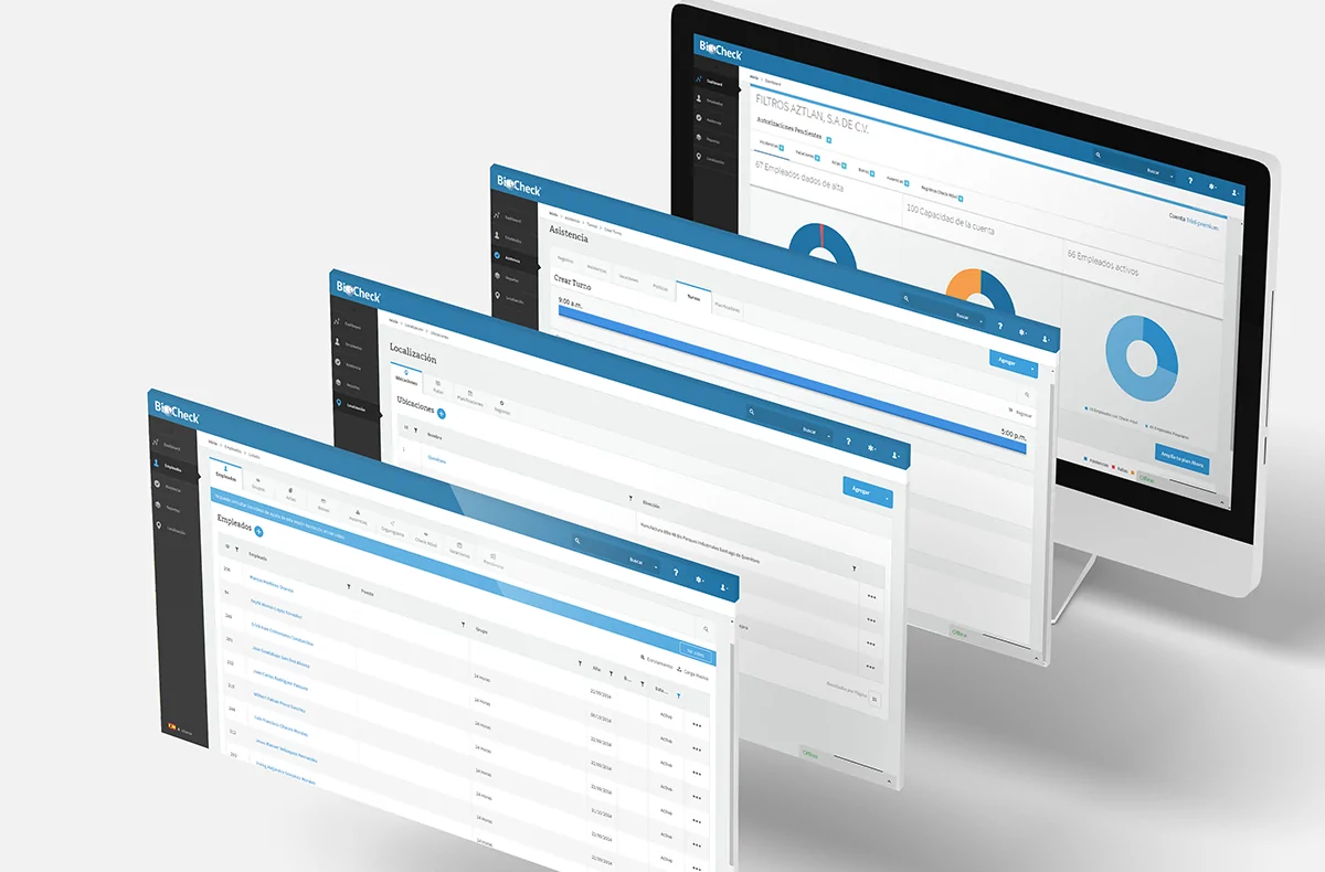 Diseño UX / UI - Portal Administrativo Biocheck