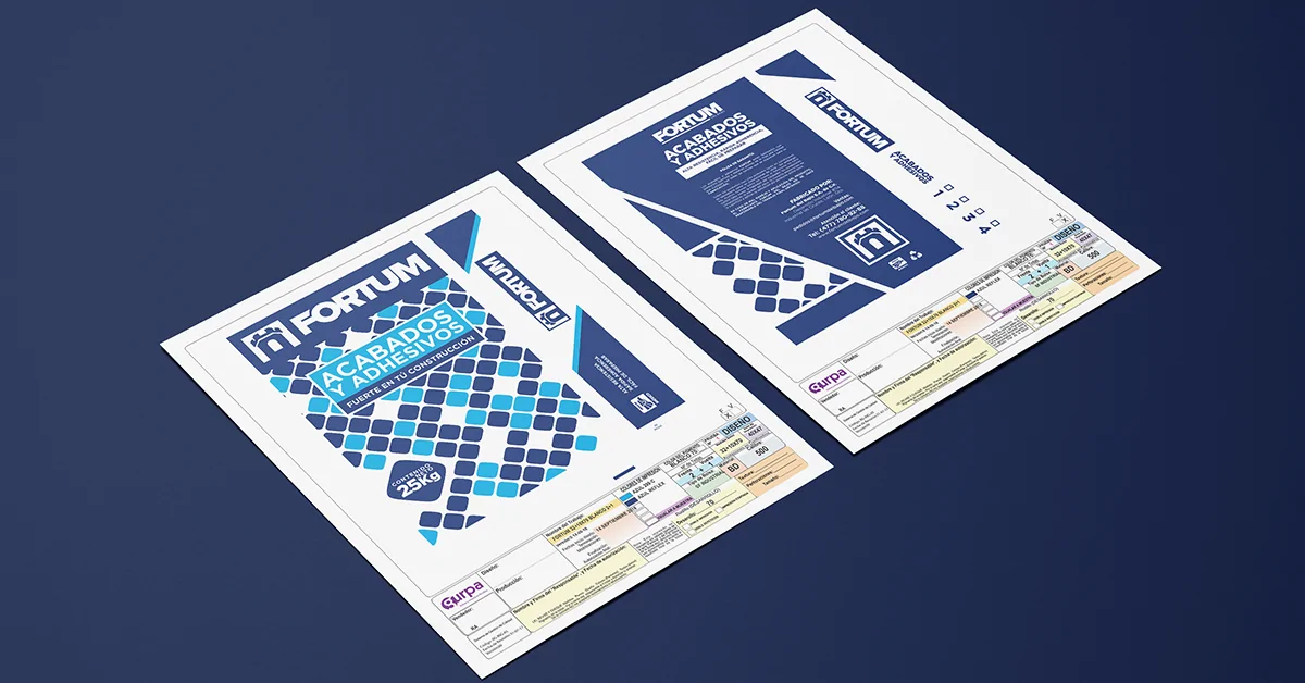 Planos diseño de packaging - Fortum del Bajío