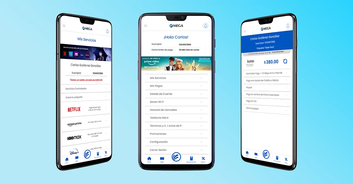 Comparativa UI - Mega App Version 2