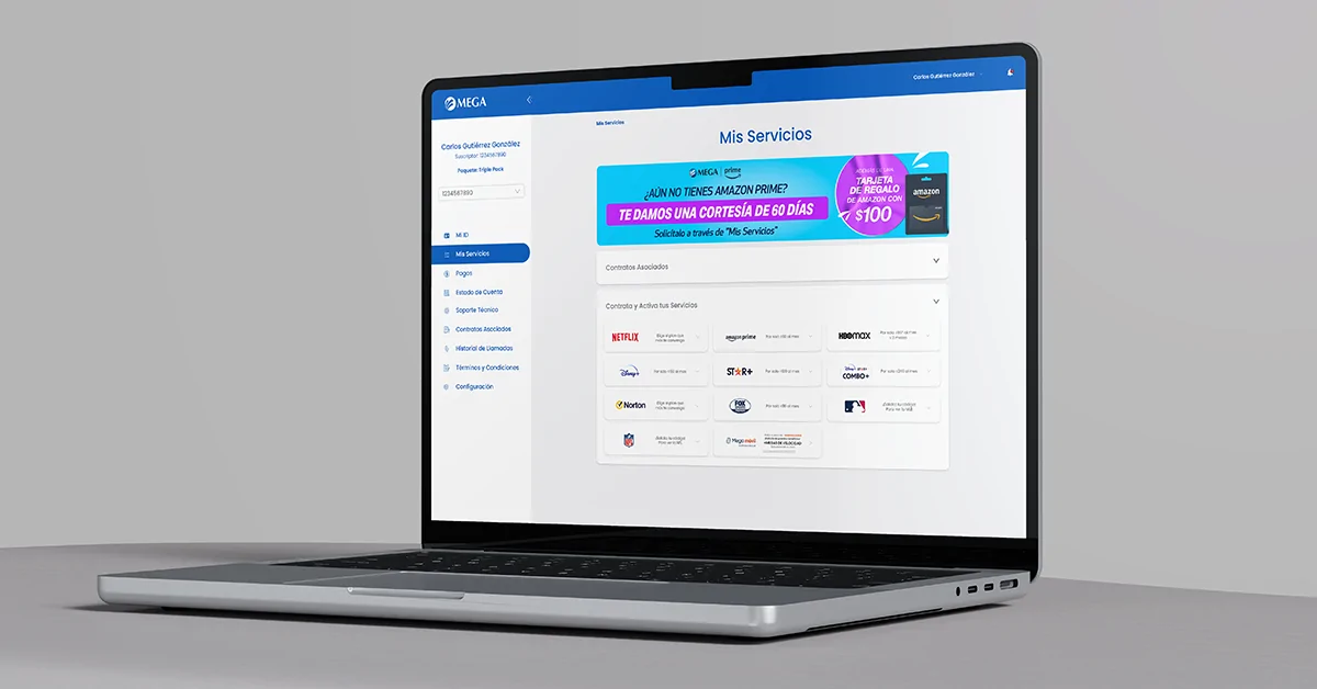 Mega - Servicios En Linea - Version Desktop