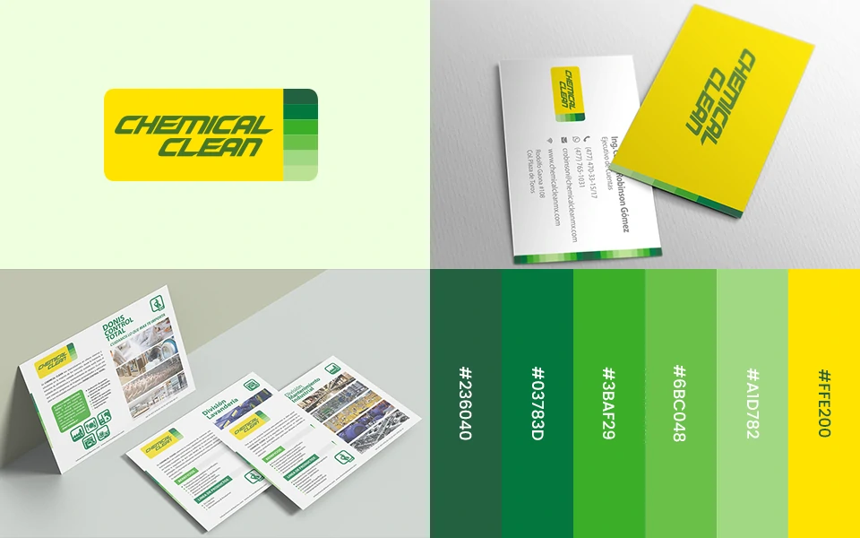 Chemical Clean - Branding Identidad Visual y Corporativa