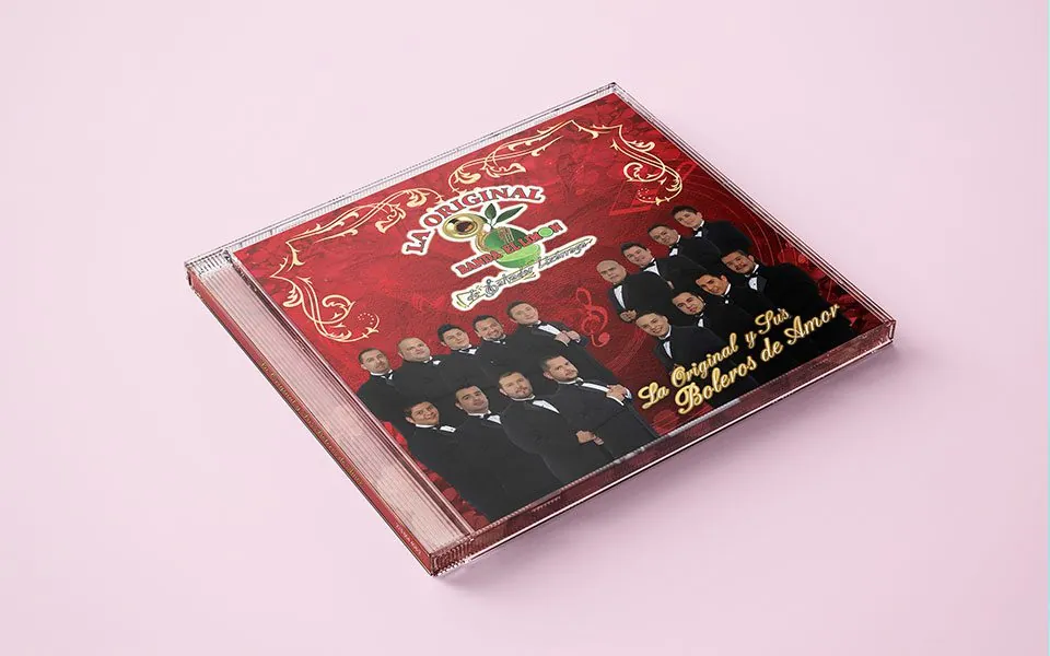 Diseño Material Publicitario de CD La Original y Sus Boleros de Amor - La Arrolladora Banda El Limón