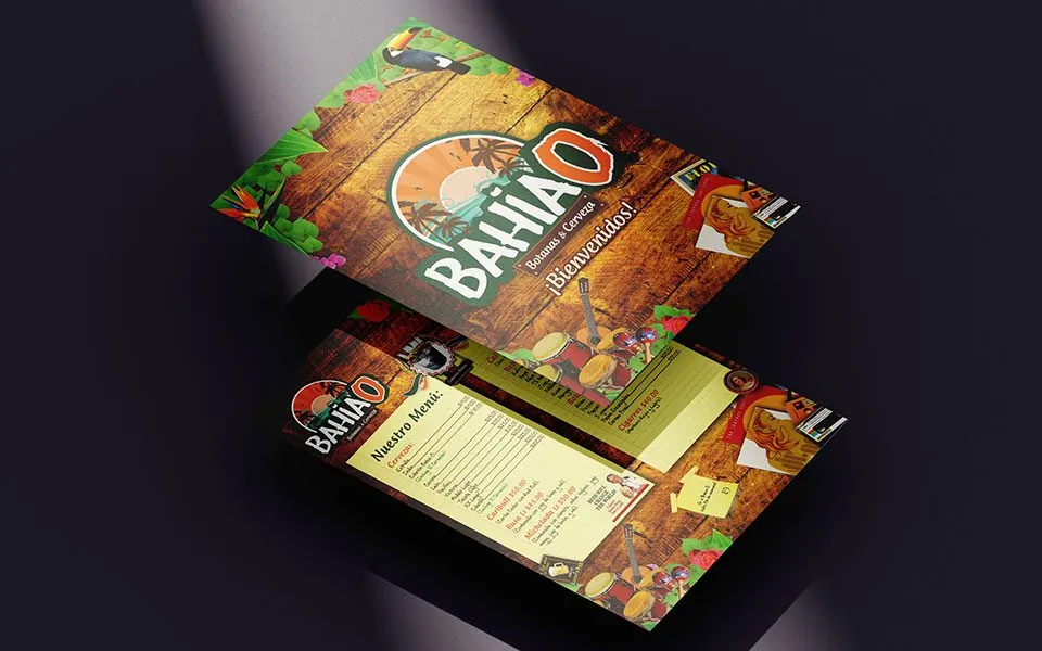 Material Publicitario Menú - Bahía O