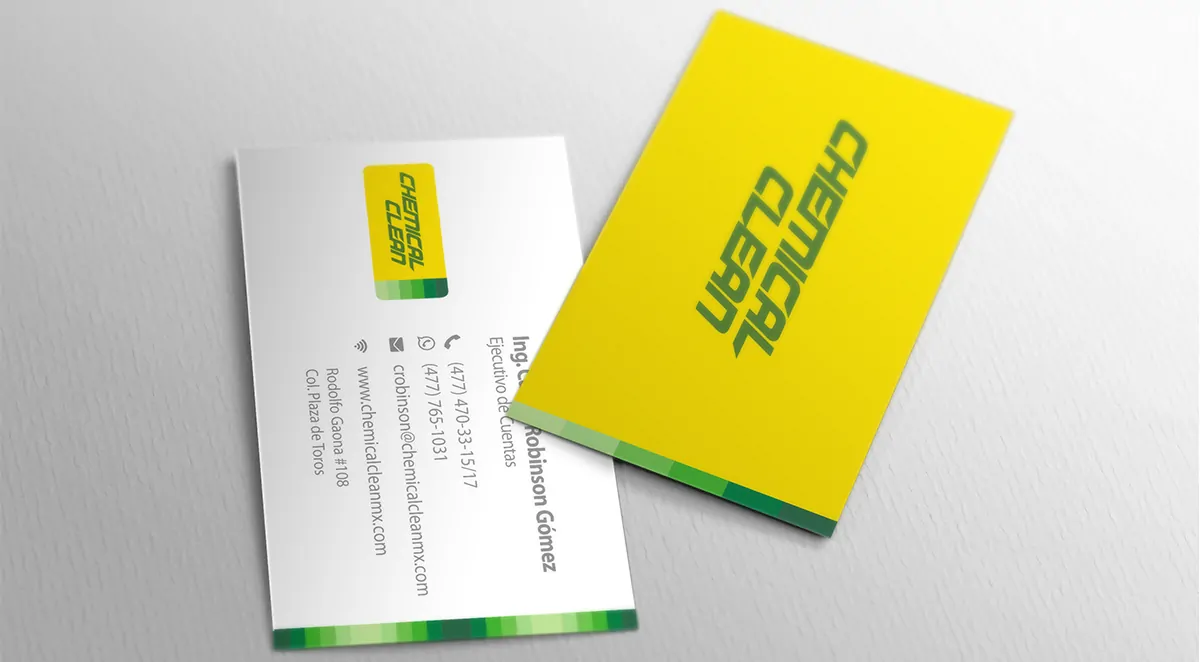 Chemical Clean - Diseño Corporativo - Tarjeta de Presentacion