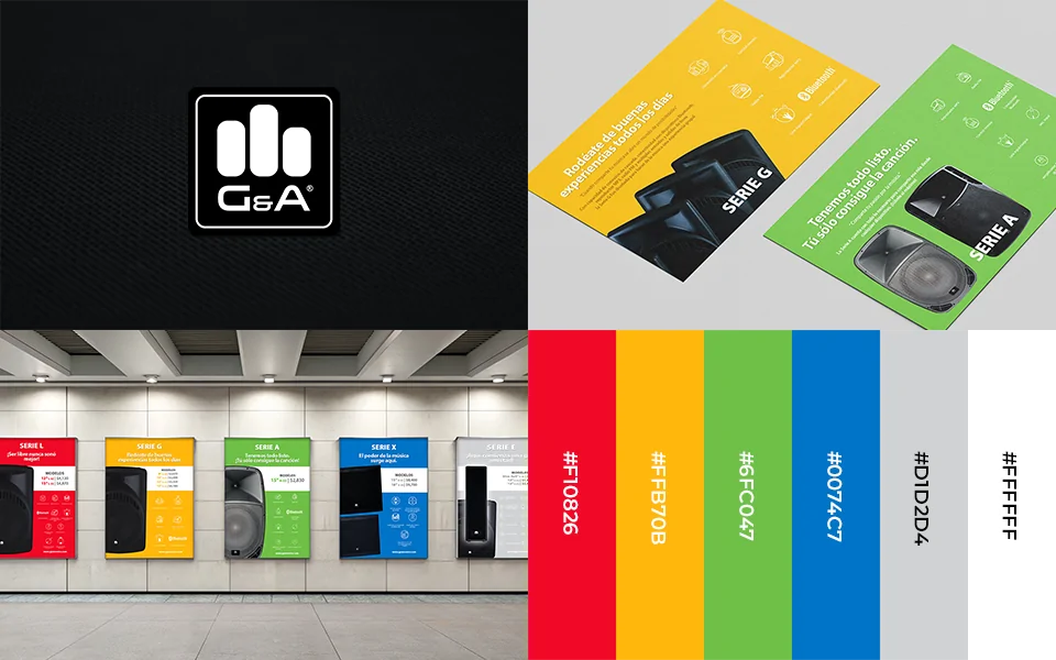 Diseño de Identidad Visual de G & A Audio